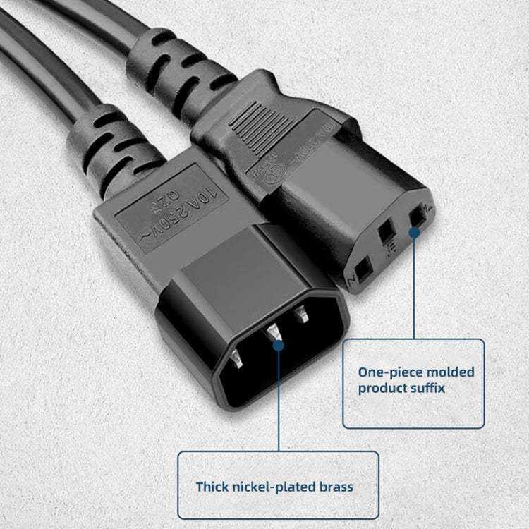 1.8m AC 3 Prong PC Power Extension Cord/Cable