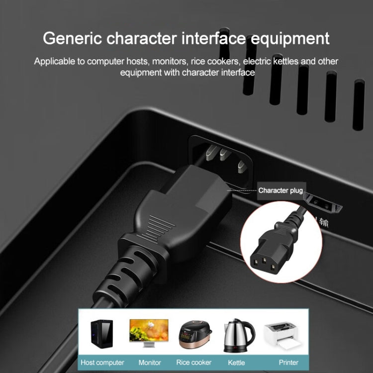 1.8m AC 3 Prong PC Power Extension Cord/Cable