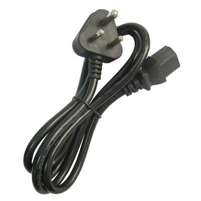 Big South African Power Cord, Length: 1.2m(Black)