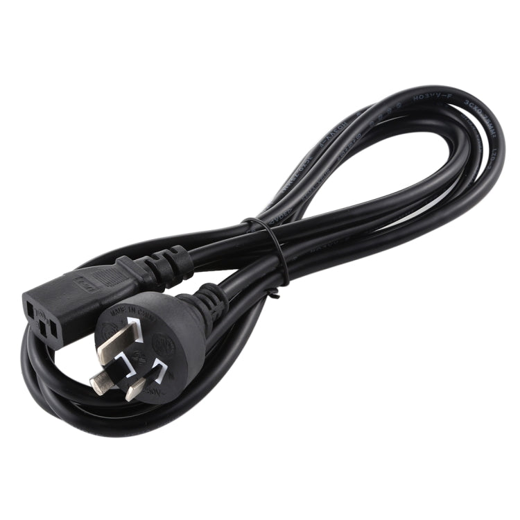 Computer PC POWER Cord 3 pin Cable, Length: 1.8m, AU Plug(Black)