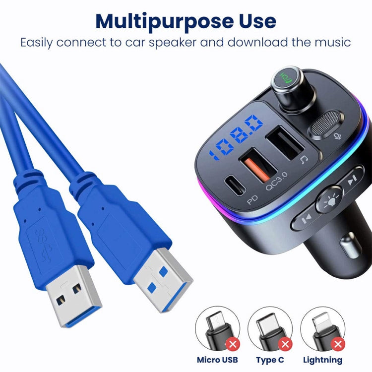 USB 3.0 A Male to A Male AM-AM Extension Cable, Length: 1m