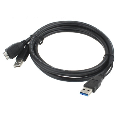 USB 3.0 AM to USB 3.0 Micro USB + USB 2.0 AM Cable, Length: 1