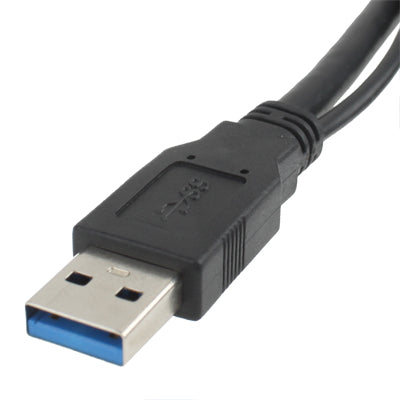 USB 3.0 AM to USB 3.0 Micro USB + USB 2.0 AM Cable, Length: 1