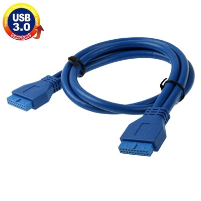 USB 3.0 Motherboard 20 Pin Female to 20 Pin Female Extension Cable, Length: 50cm