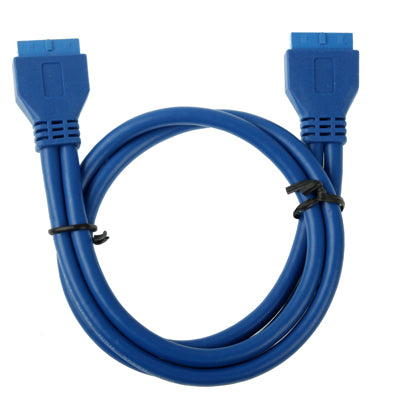 USB 3.0 Motherboard 20 Pin Female to 20 Pin Female Extension Cable, Length: 50cm