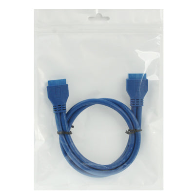 USB 3.0 Motherboard 20 Pin Female to 20 Pin Female Extension Cable, Length: 50cm