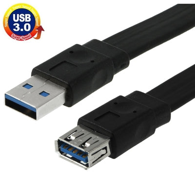Noodle Style USB 3.0 AF to USB 3.0 AM Cable, Length: 1m