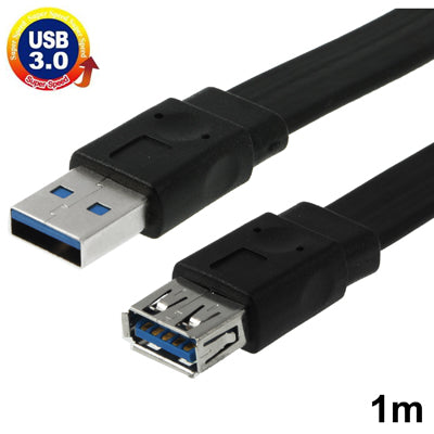 Noodle Style USB 3.0 AF to USB 3.0 AM Cable, Length: 1m