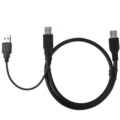 USB 3.0 AM to USB 3.0 AM + USB 2.0 AM Cable, Length: 60cm