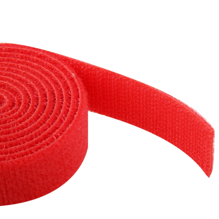 Multifunction Hook and Loop Fastener Computer Cable Ties, Red (Width: 20mm, Length: 1.1m)(Red)