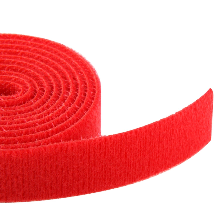 Multifunction Hook and Loop Fastener Computer Cable Ties, Red (Width: 20mm, Length: 1.1m)(Red)
