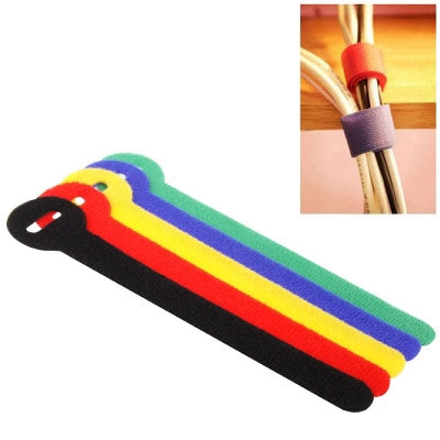 5 PCS Colorful Hook and Loop Fastener Computer Cable Ties