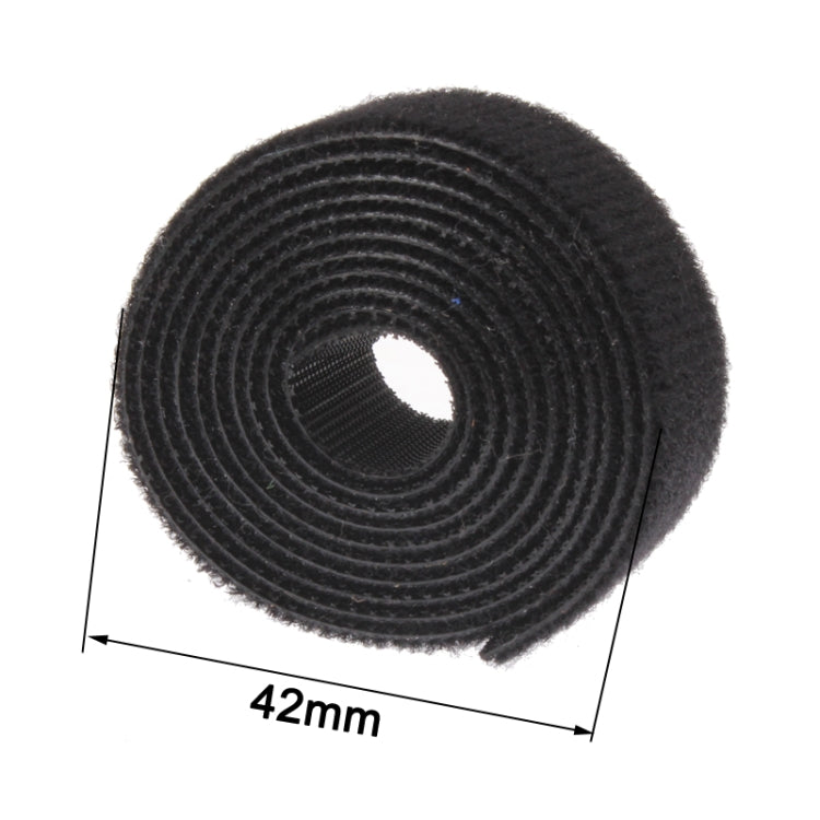 91cm Multifunction Hook and Loop Fastener Computer Cable Ties(Black)