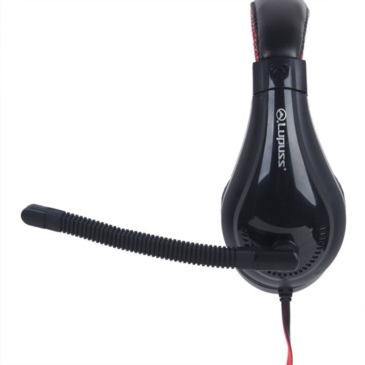LUPUSS Universal Stereo Headset with Mic and Volume Control for Computer, Cable Length: about 2m