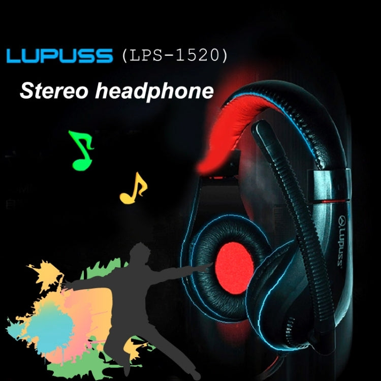 LUPUSS Universal Stereo Headset with Mic and Volume Control for Computer, Cable Length: about 2m