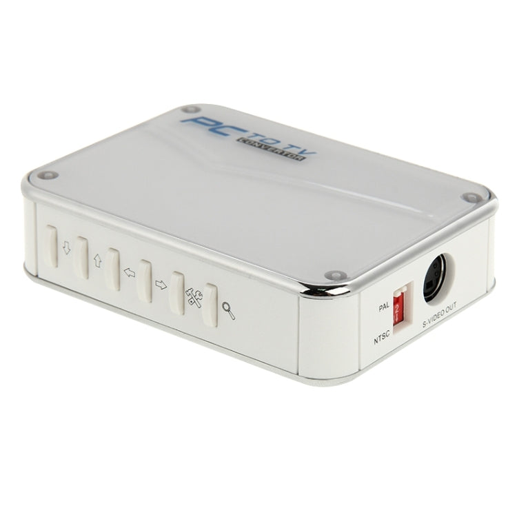 PC VGA to TV Converter S-Video & Video Switch Box, Support NTSC / PAL