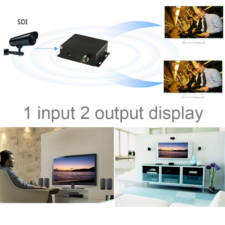 SDISP0102 2 Ports SDI Splitter, Support 3G / HD / SD-SDI