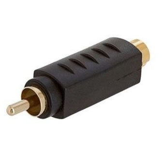 S-Video 4Pin Male Plug to RCA Male Plug Video Adapter Gold Plated(Black)