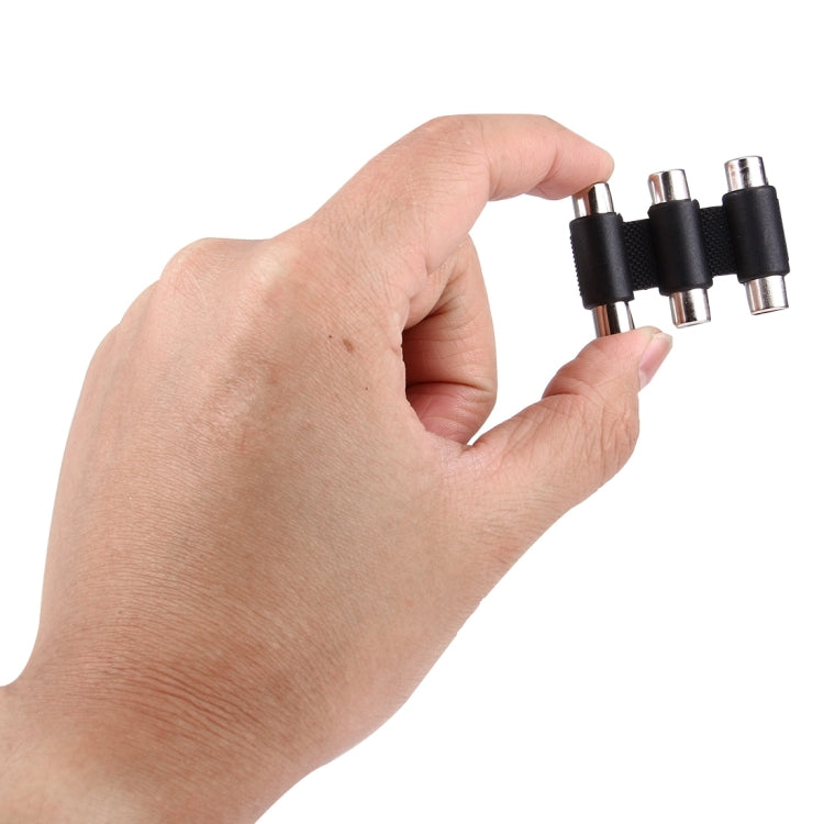 Audio + Video Female to Female Connector(Black)