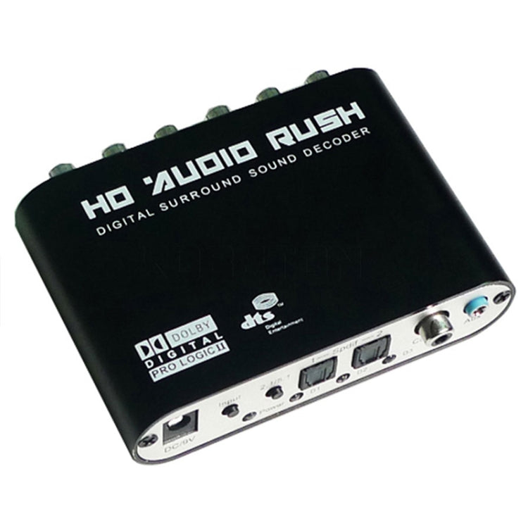 AC3 / DTS 5.1 Audio Gear Digital Sound Decoder, RCA Output(Black)