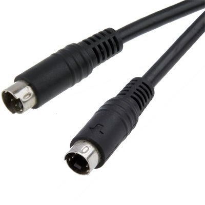 High Quality 4 Pin S-Video Cable , 1.5m (Nickel Plated)(Black)