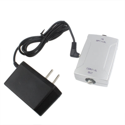 Toslink to Coaxial Audio Signal Converter (Toslink in, Coaxial out)