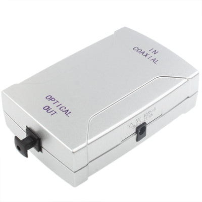 Coaxial to Toslink  Audio Signal Converter ( Coaxial in, Toslink out)