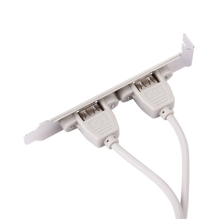 28cm Portable Dual USB 2.0 Plate Baffle Line Cable