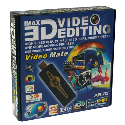 A870 Imax 3D Video Editing Tool with 3D Glasses , Support All 3D File Format