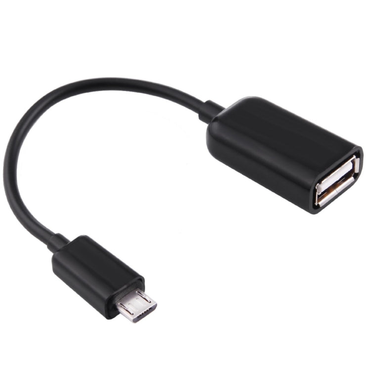 High Quality USB 2.0 AF to Micro USB 5 Pin Male Adapter Cable with OTG Function, Length: 15cm