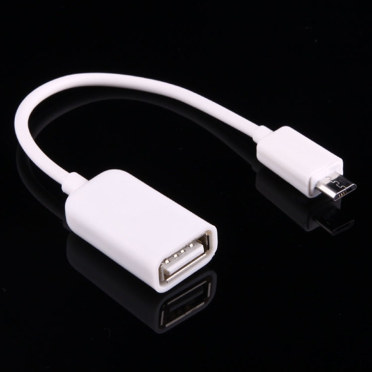 High Quality USB 2.0 AF to Micro USB 5 Pin Male Adapter Cable with OTG Function, Length: 15cm