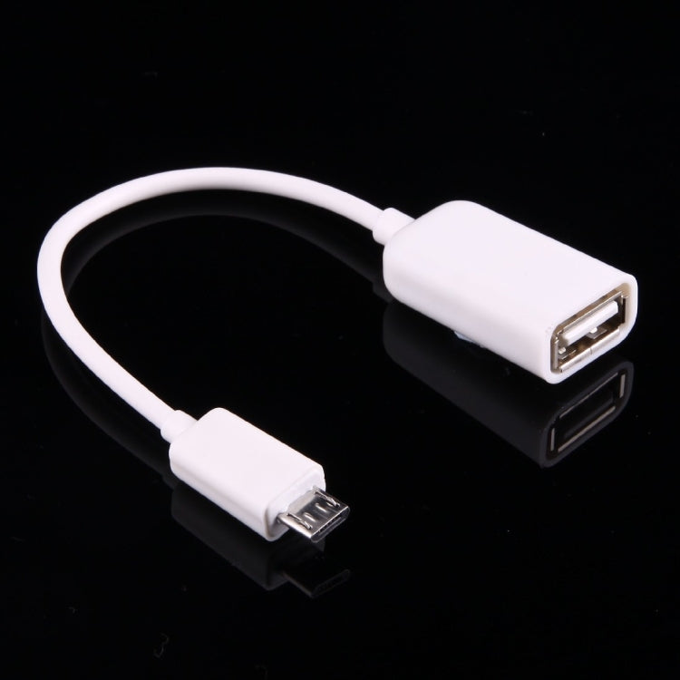 High Quality USB 2.0 AF to Micro USB 5 Pin Male Adapter Cable with OTG Function, Length: 15cm