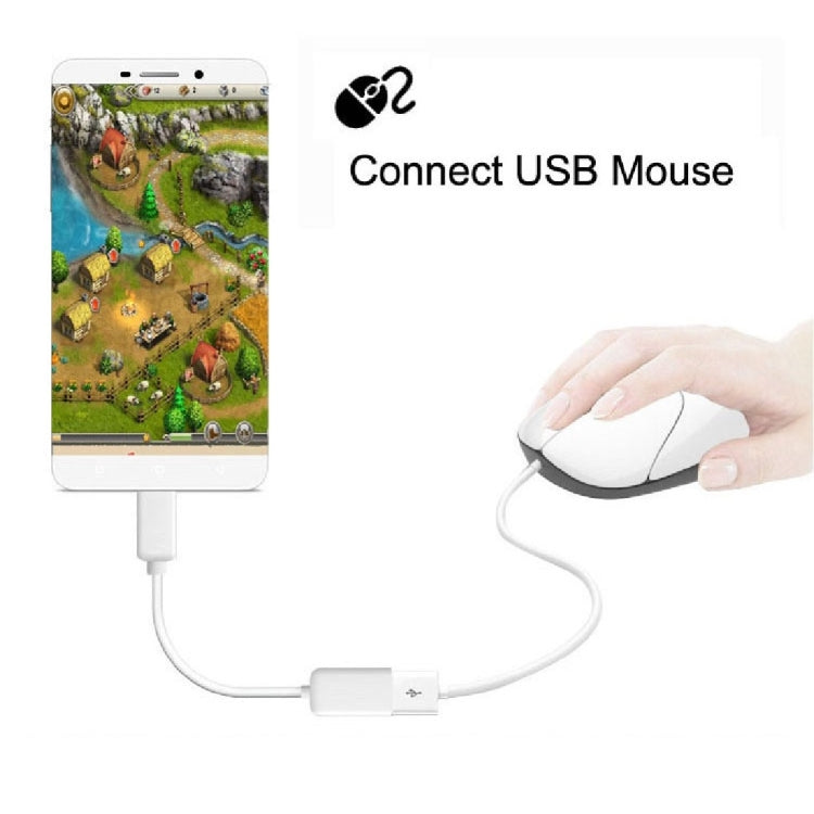 High Quality USB 2.0 AF to Micro USB 5 Pin Male Adapter Cable with OTG Function, Length: 15cm