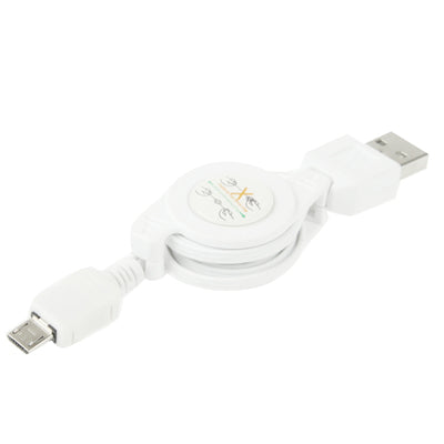 USB 2.0 to Micro USB Retractable Data Cable, Length: 10cm (Can be Extended to 75cm)