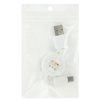 USB 2.0 to Micro USB Retractable Data Cable, Length: 10cm (Can be Extended to 75cm)
