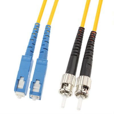 SC-ST Dual-Core Single Mode Fiber Optic Jumper,Length: 3m