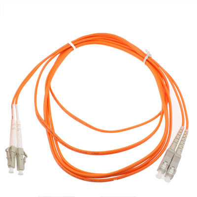SC-LC Dual-Core Multi Mode Fiber Optic Jumper,Length: 3m