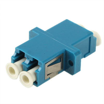 LC-LC Single-Mode Duplex Fiber Flange / Connector / Adapter / Lotus Root Device(Blue)