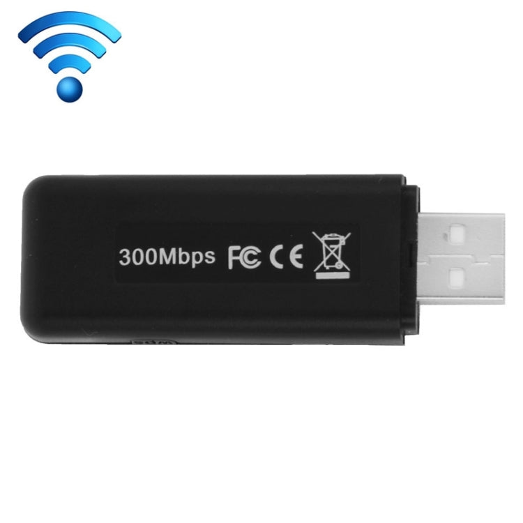 2T2R 300Mbps Dual Band 2.4GHz / 5.8GHz Ralink RT5572N WiFi USB Adapter(Black)