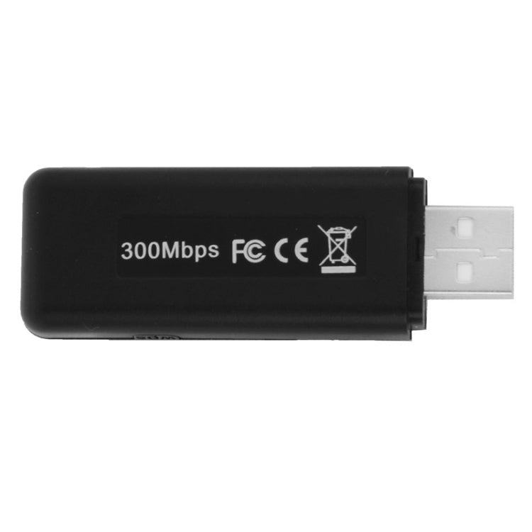 2T2R 300Mbps Dual Band 2.4GHz / 5.8GHz Ralink RT5572N WiFi USB Adapter(Black)