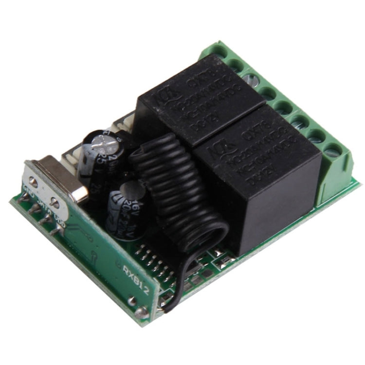 DC 12V 2CH Channel Wireless RF Remote Control Switch Transmitter + Receiver