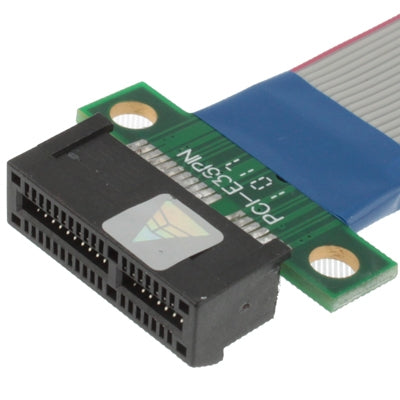 PCI Express 1X Riser Card Extender Flexible Extension Cable Ribbon Adapter, Cable Length: 19cm
