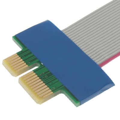 PCI Express 1X Riser Card Extender Flexible Extension Cable Ribbon Adapter, Cable Length: 19cm