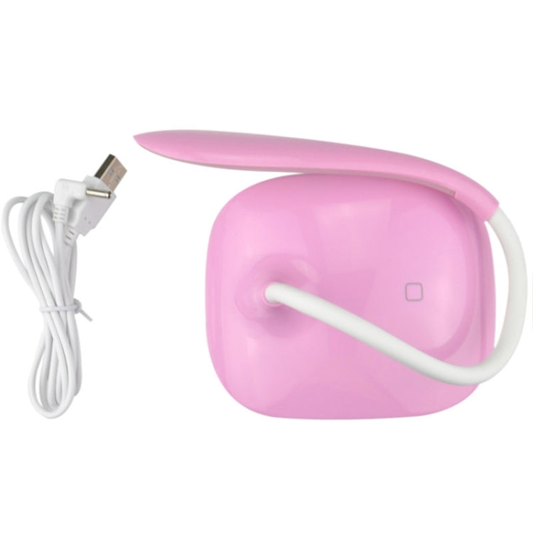 USB Touch Switch 2 Rows LED Flexible Table Lamp, 3-level Brightness Switching Adjustable Lighting Lamp(Pink)