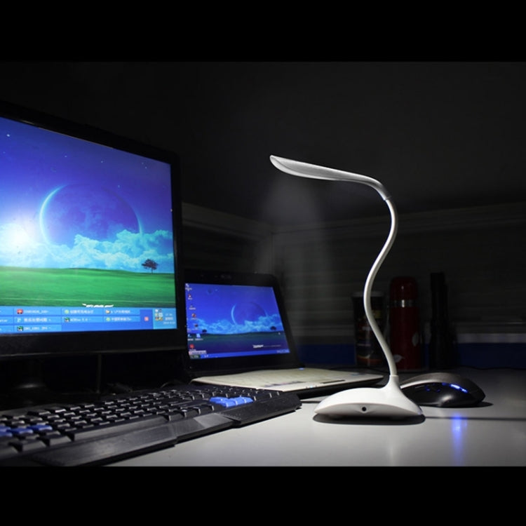 USB Touch Switch 2 Rows LED Flexible Table Lamp, 3-level Brightness Switching Adjustable Lighting Lamp(Pink)