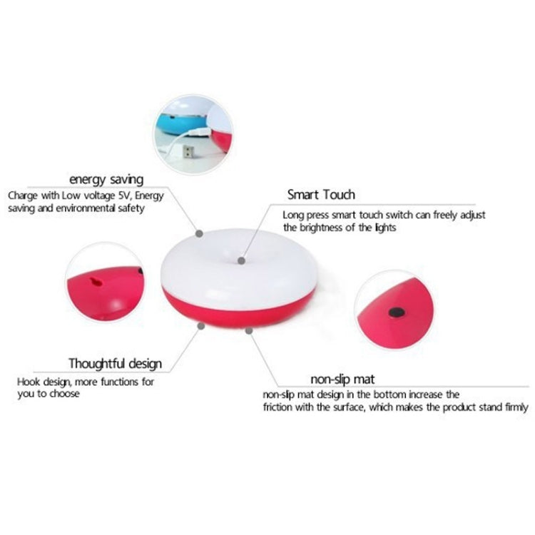 USB Touch LED Donuts Lamp, Energy Saving Eco-friendly(Green)