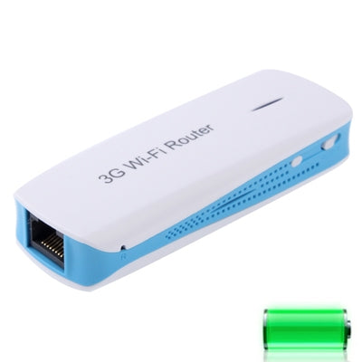 MPR-L8 3 in 1 150Mbps WIFI Wireless Router with Mobile Power (1800mAh Mobile Power + 3G Hotspot + Wireless AP), Blue(Blue)