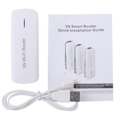 MPR-L8 3 in 1 150Mbps WIFI Wireless Router with Mobile Power (1800mAh Mobile Power + 3G Hotspot + Wireless AP), Blue(Blue)