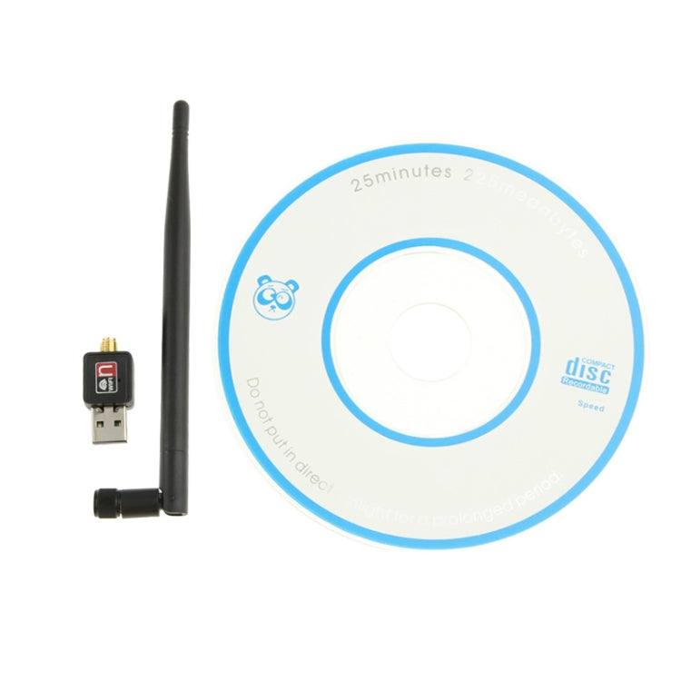 Unlimited Long Distance Mini USB 2.0 Wireless 802.11n Adapter, 150Mbps, Length 15cm