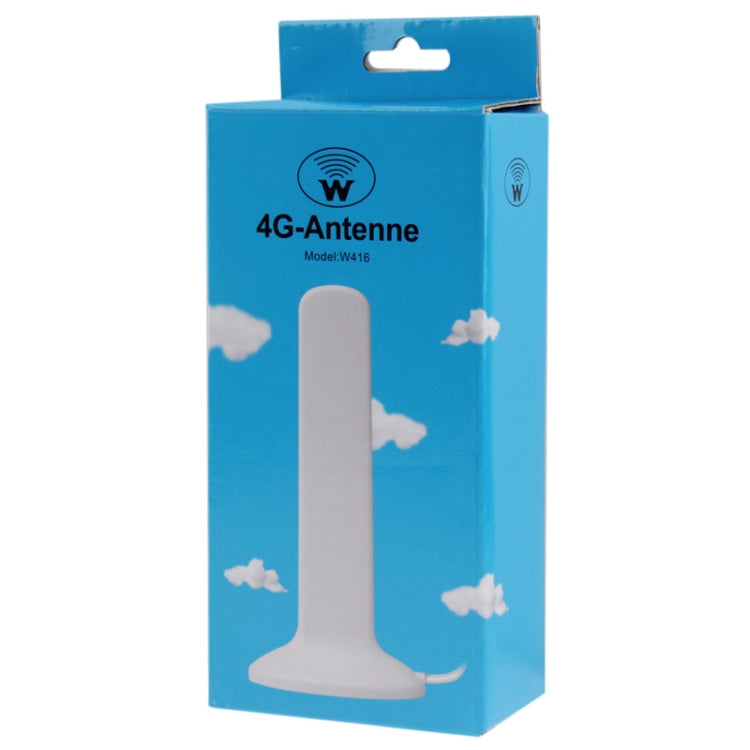 High Quality Indoor 16dBi SMA Male 4G Antenna, Cable Length: 2m, Size: 17cm x 8.3cm x 5cm(White)
